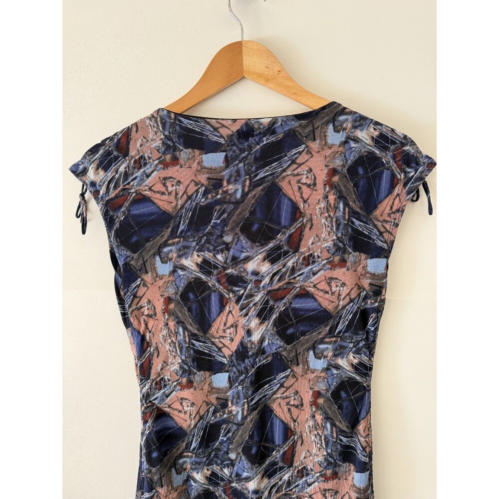 Vivienne Tam Dress Womens Size Small Mesh Abstract Ruched - Picture 5 of 9